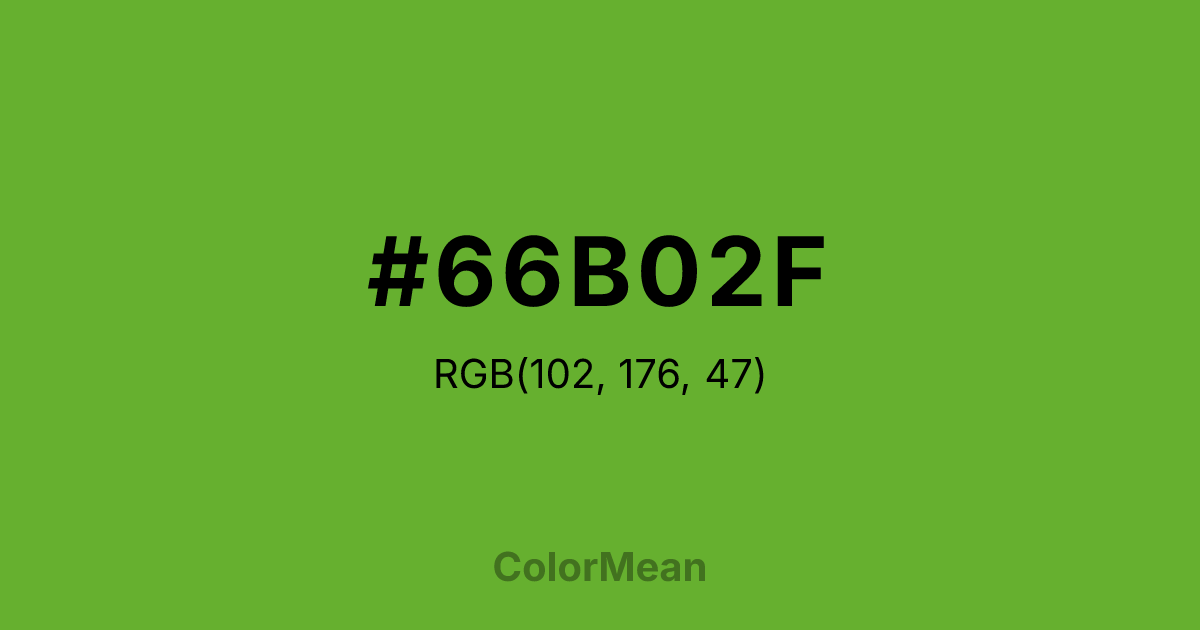 #66B02F color swatch
