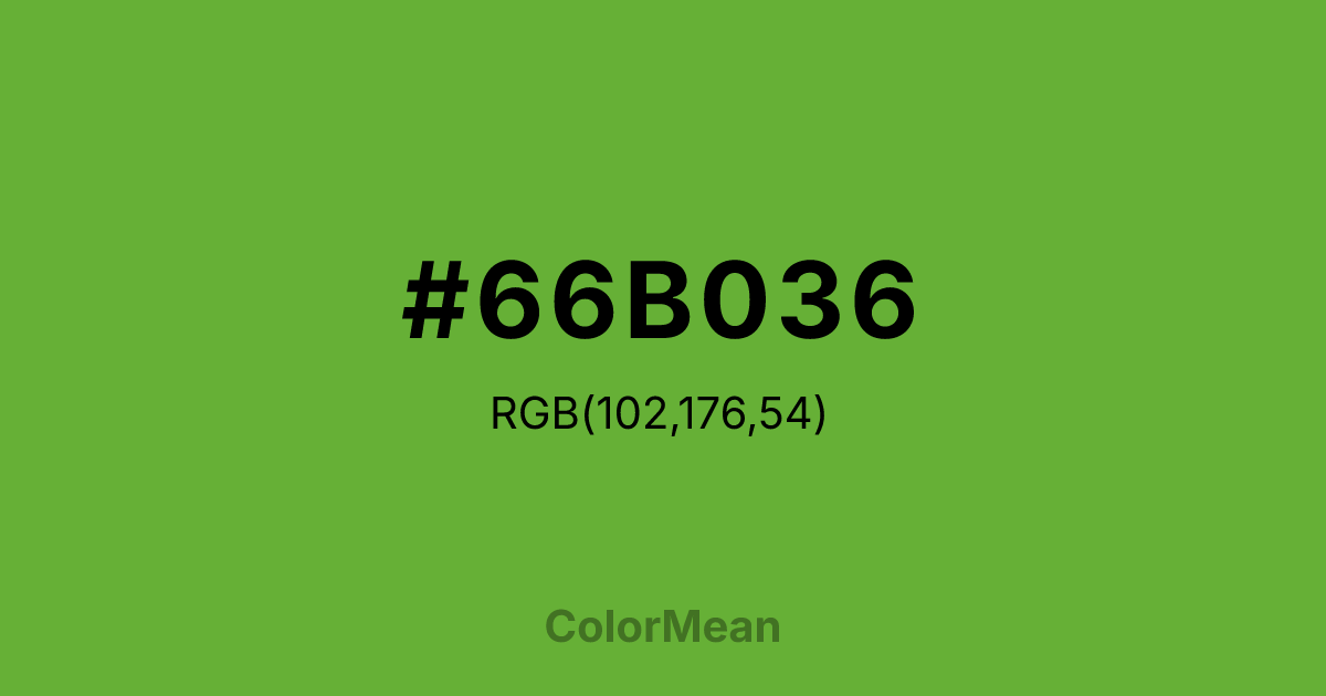 #66B036 color swatch