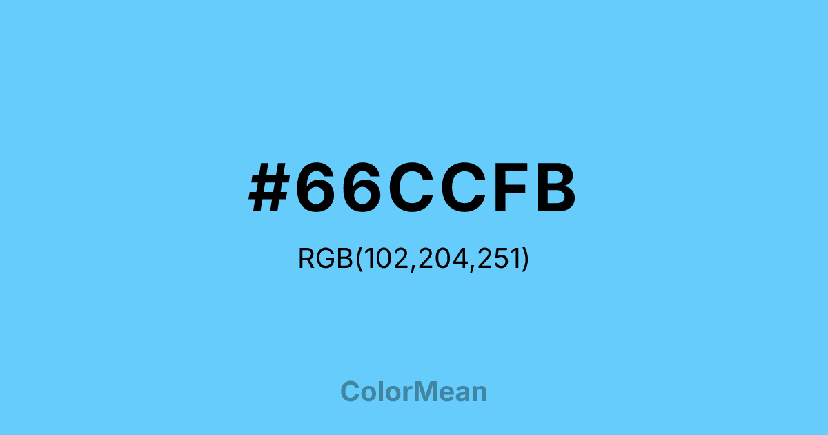 #66CCFB color swatch