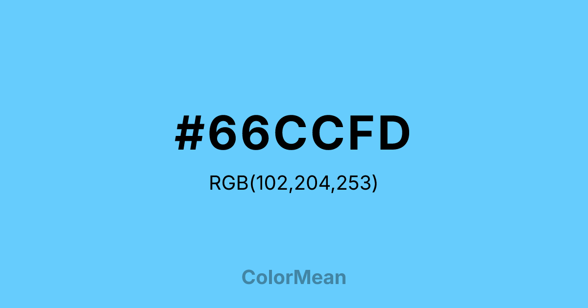 #66CCFD color swatch