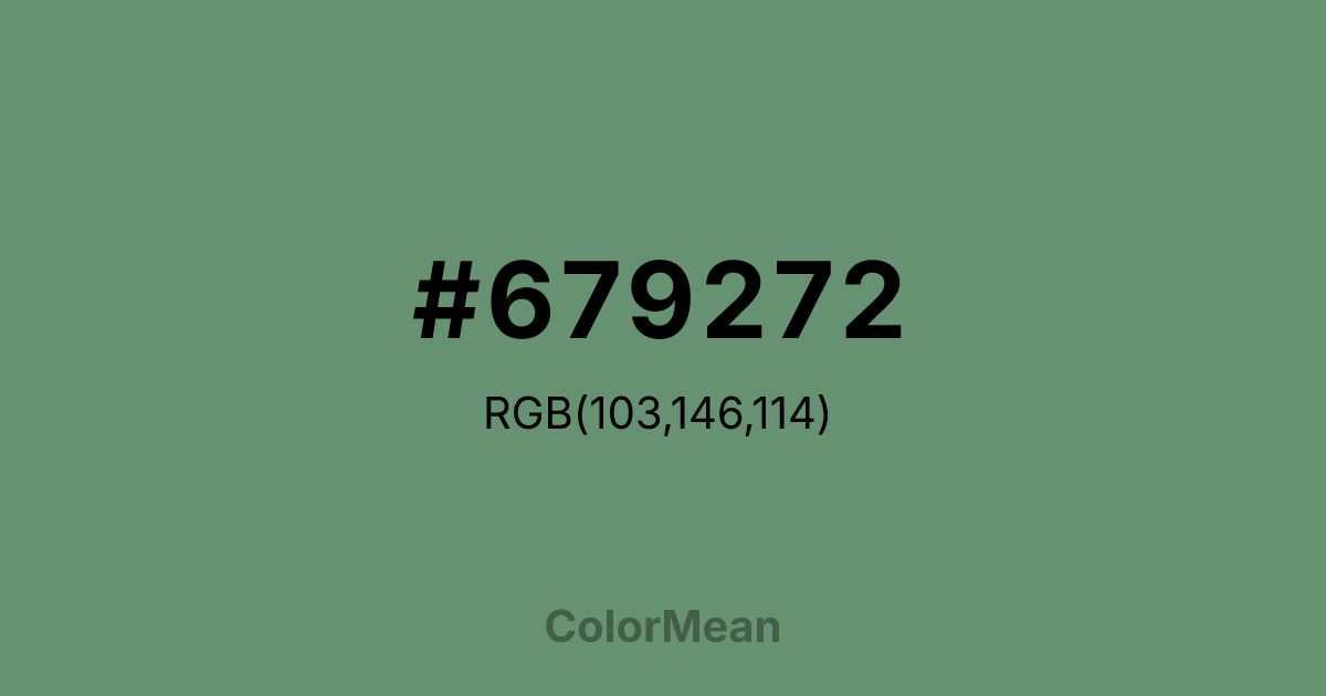 #679272 color swatch