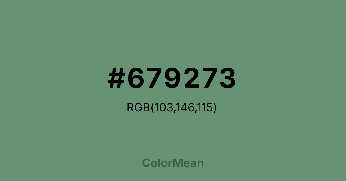 #679273 color swatch