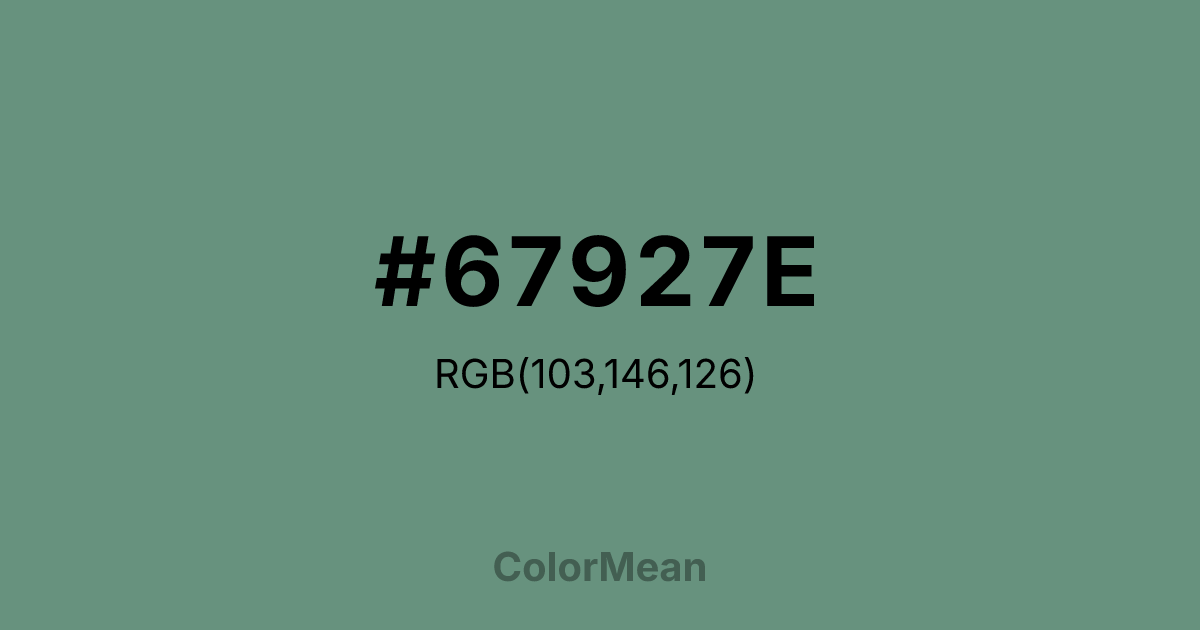 #67927E color swatch