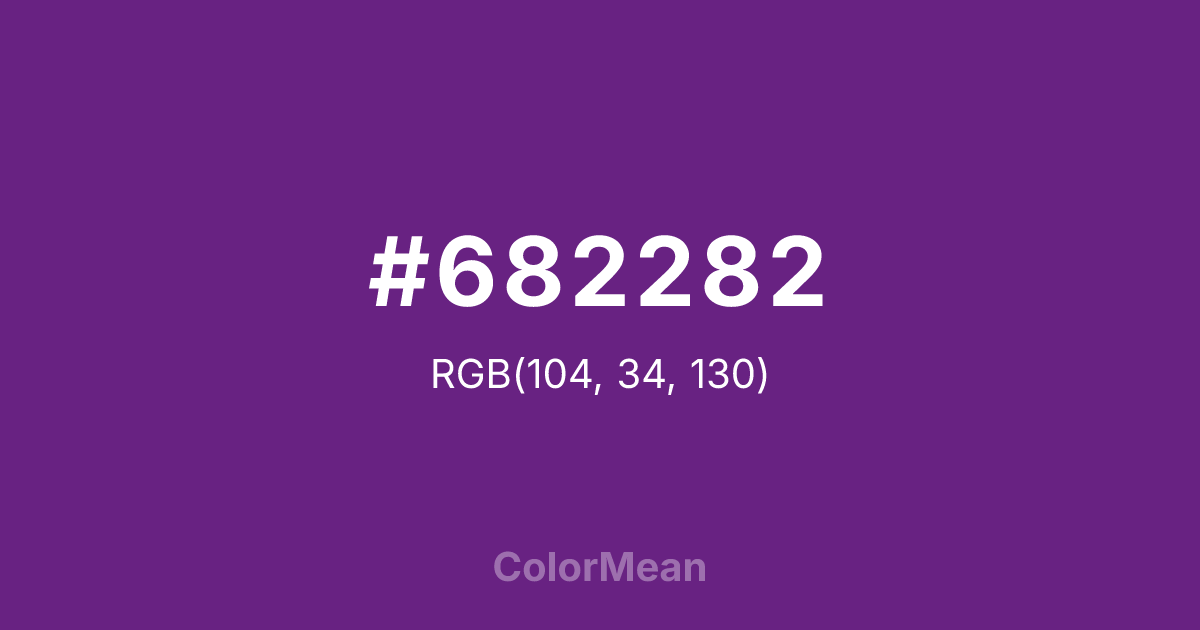 #682282 color swatch