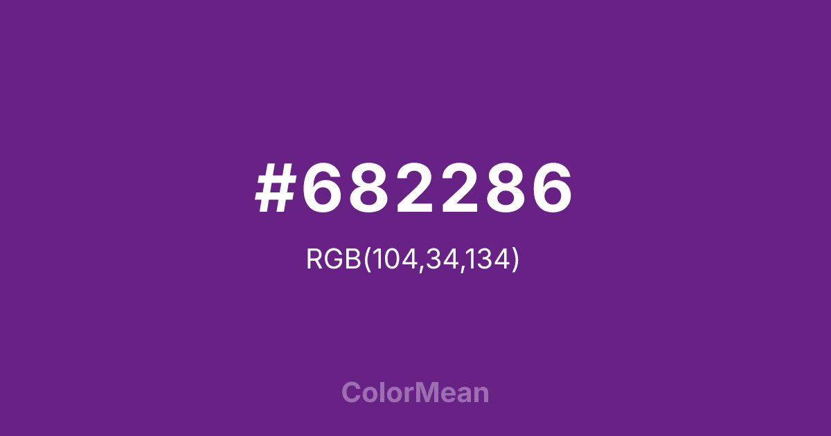 #682286 color swatch