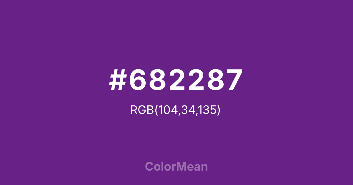 #682287 color swatch