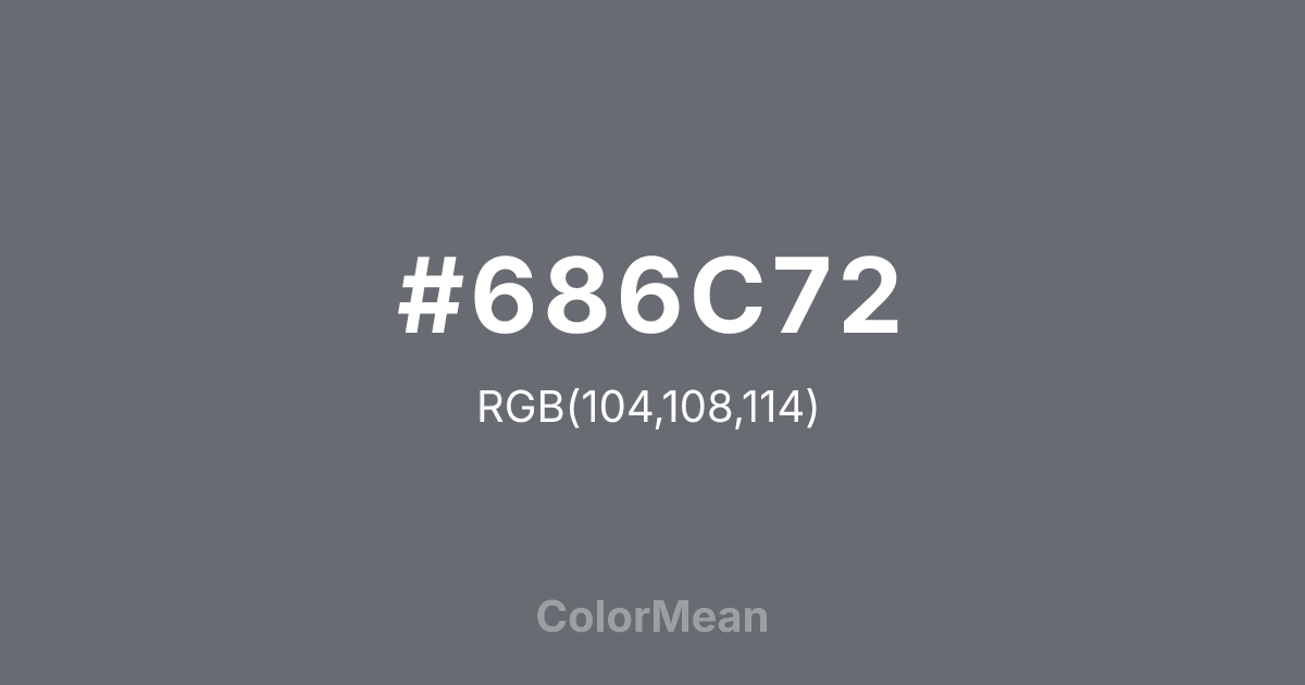#686C72 color swatch