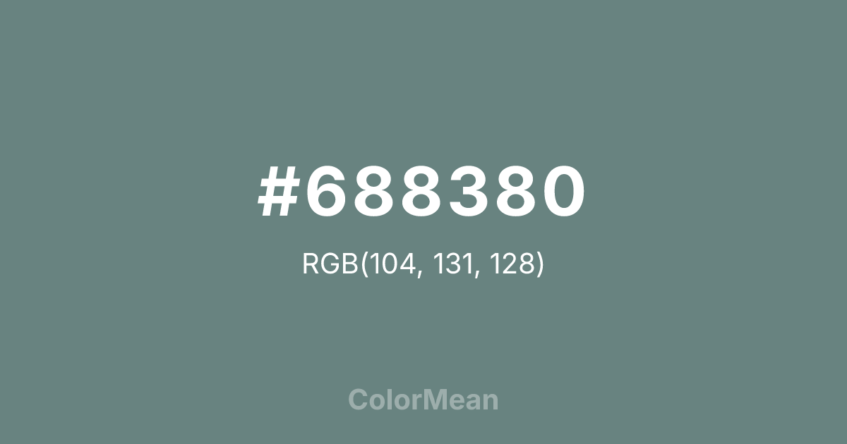 #688380 color swatch