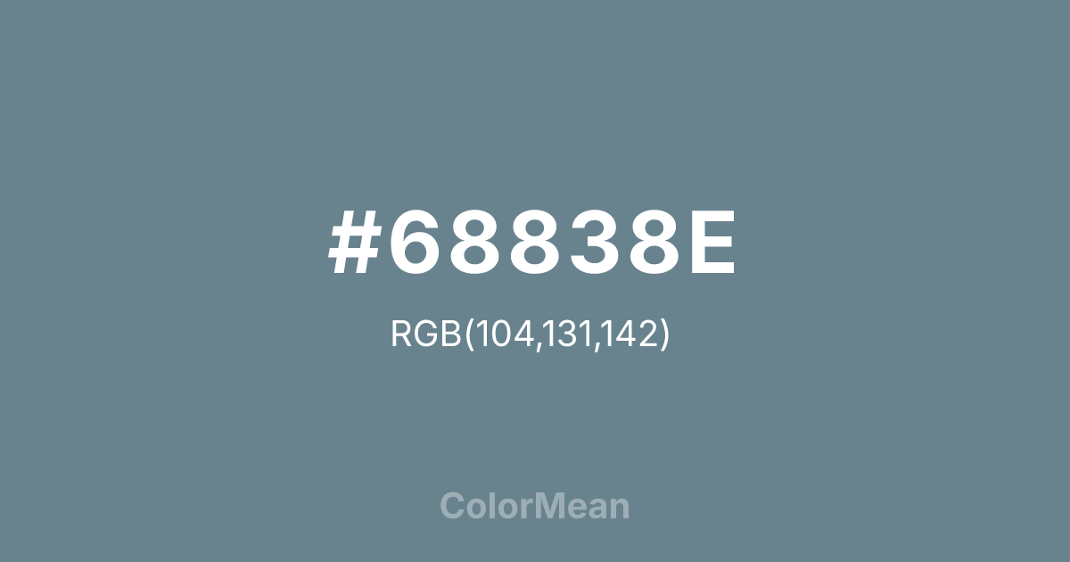 #68838E color swatch