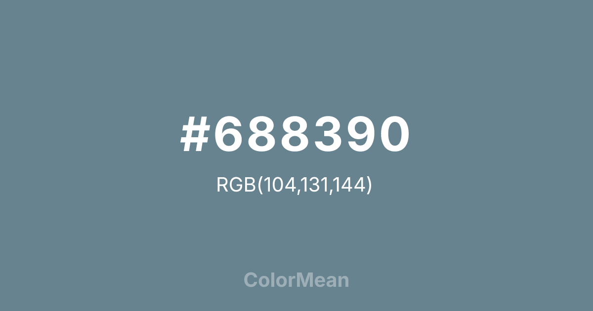 #688390 color swatch