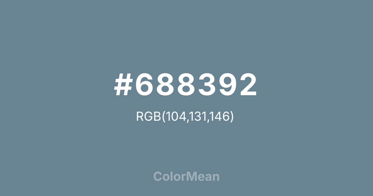 #688392 color swatch