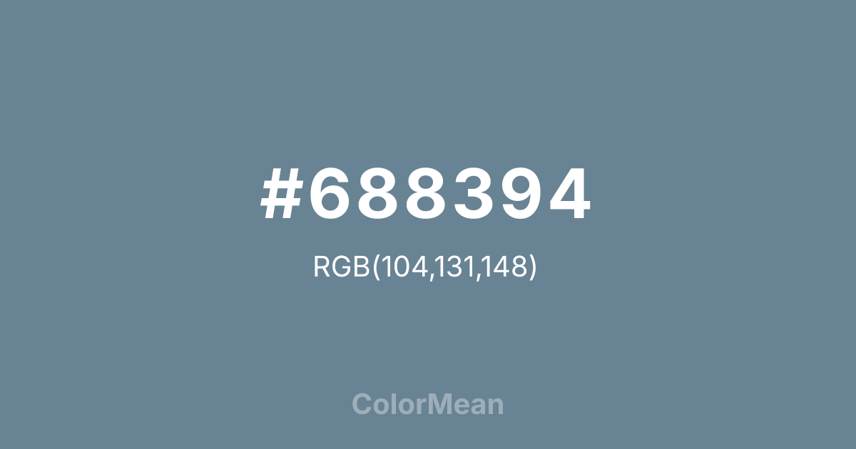 #688394 color swatch