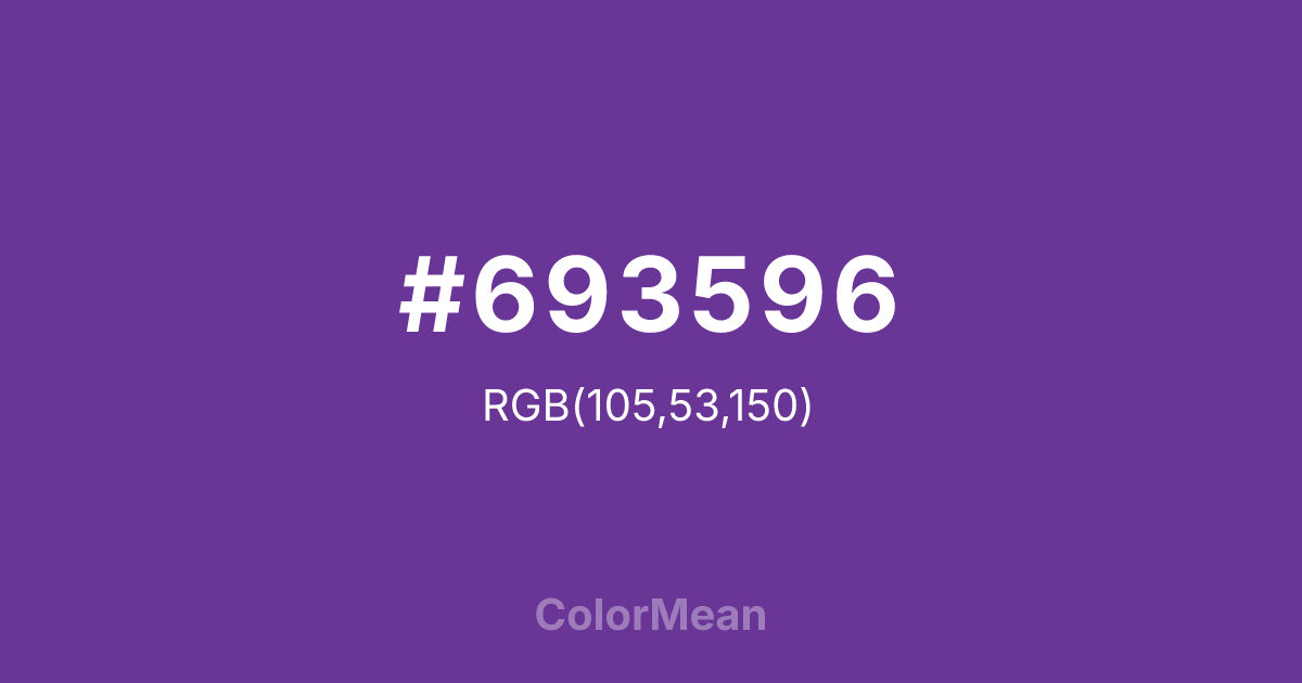 #693596 color swatch