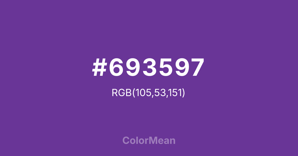 #693597 color swatch