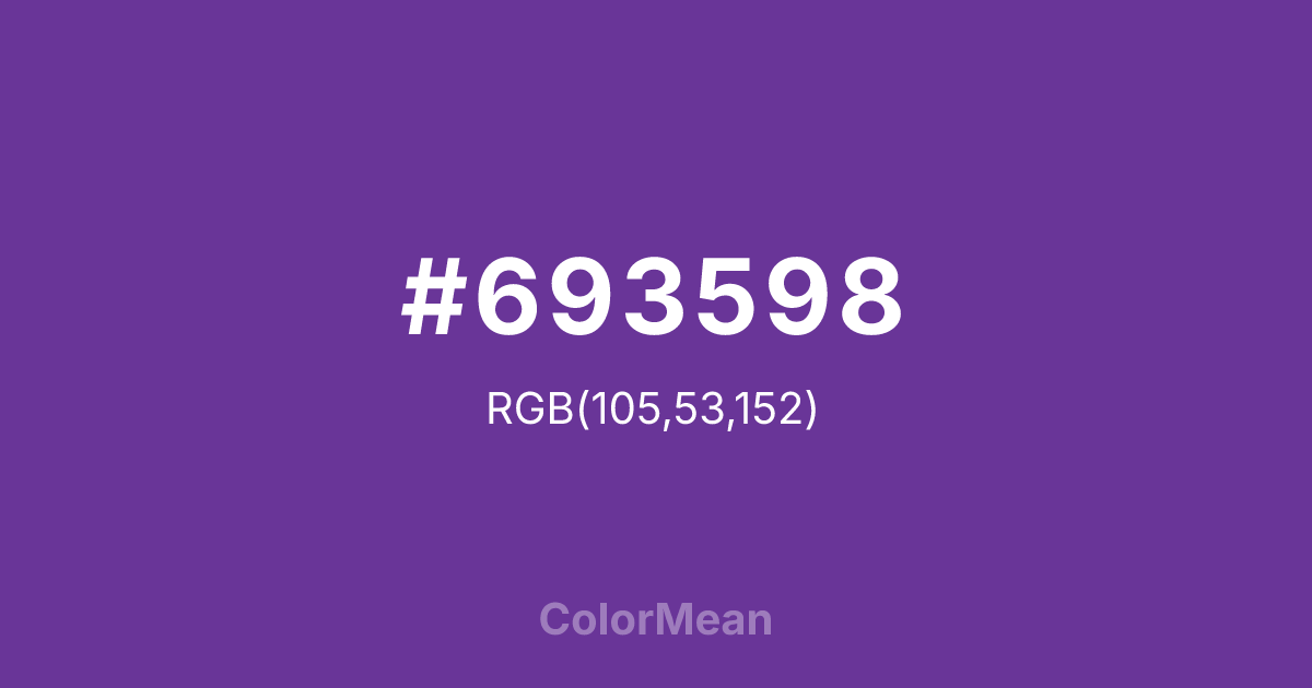 #693598 color swatch