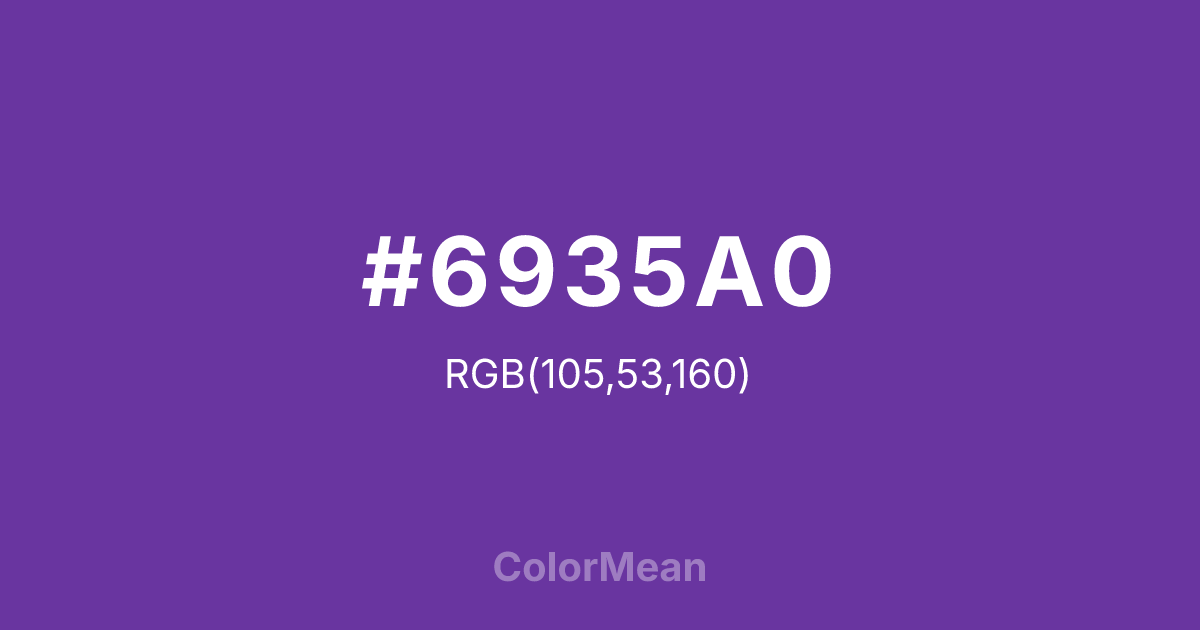 #6935A0 color swatch