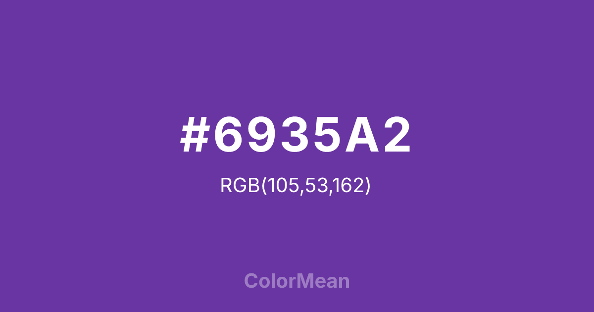 #6935A2 color swatch