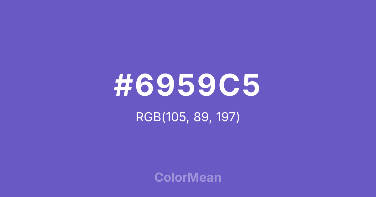 #6959C5 color swatch