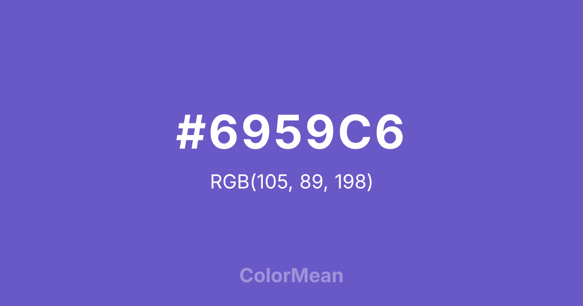 #6959C6 color swatch