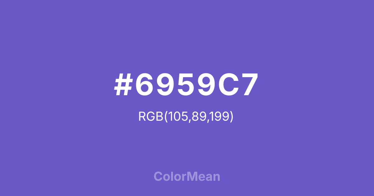 #6959C7 color swatch