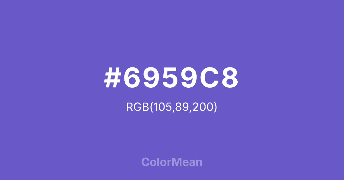 #6959C8 color swatch