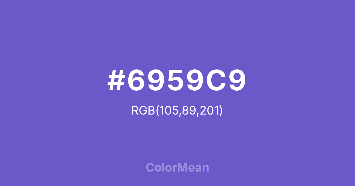 #6959C9 color swatch