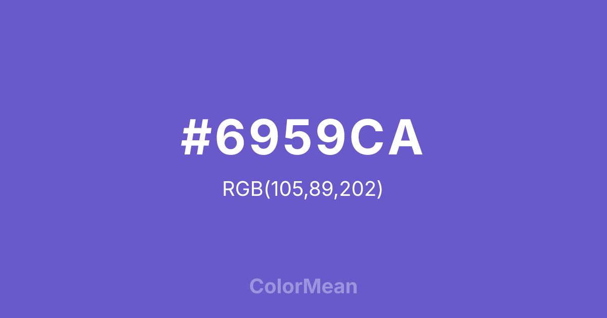 #6959CA color swatch