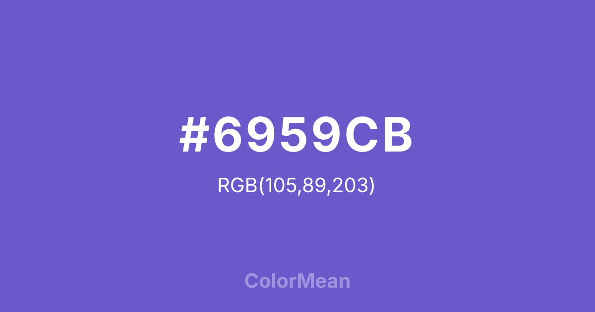 #6959CB color swatch