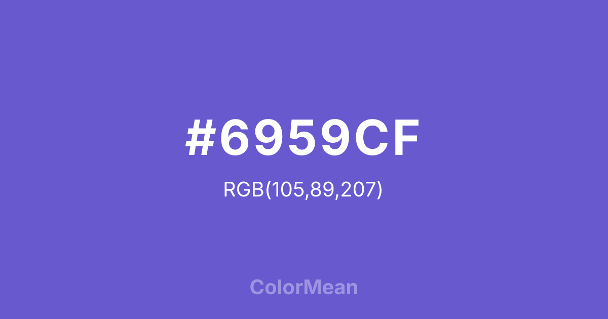 #6959CF color swatch