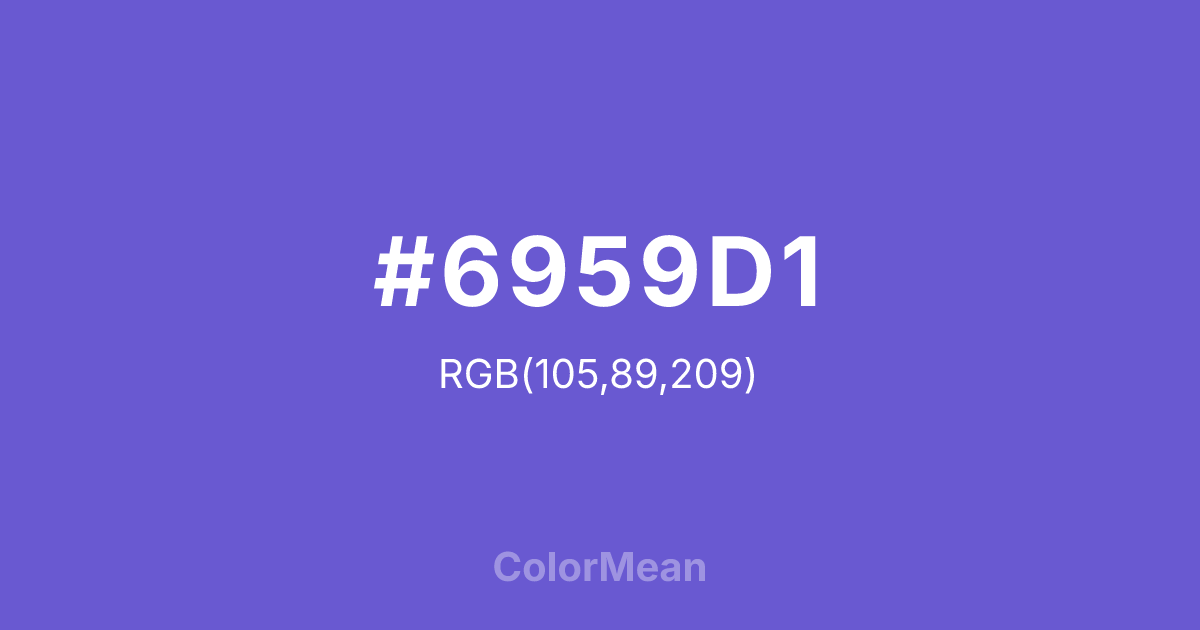 #6959D1 color swatch