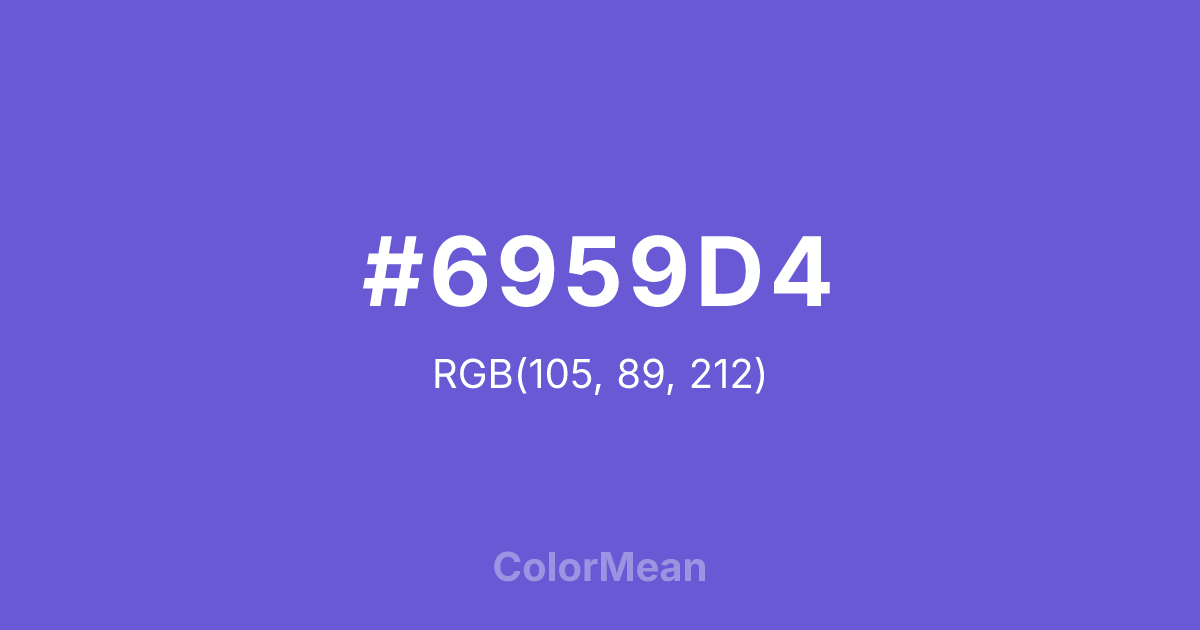 #6959D4 color swatch