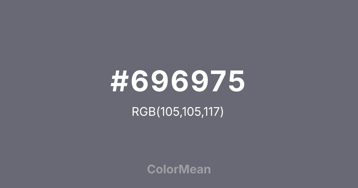 #696975 color swatch