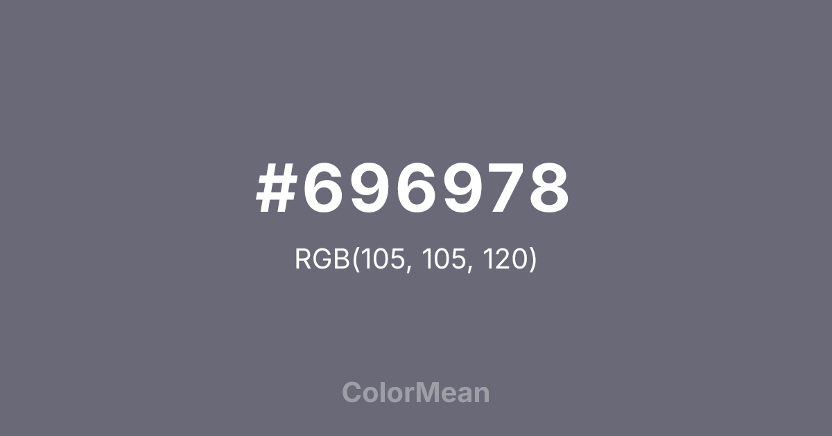 #696978 color swatch