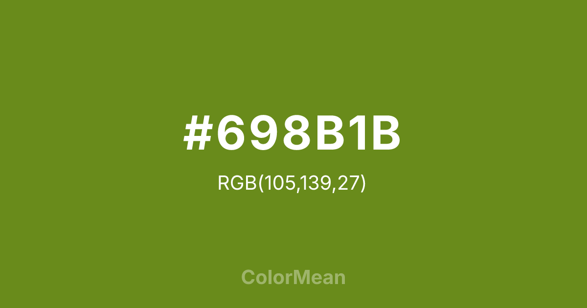 #698B1B color swatch