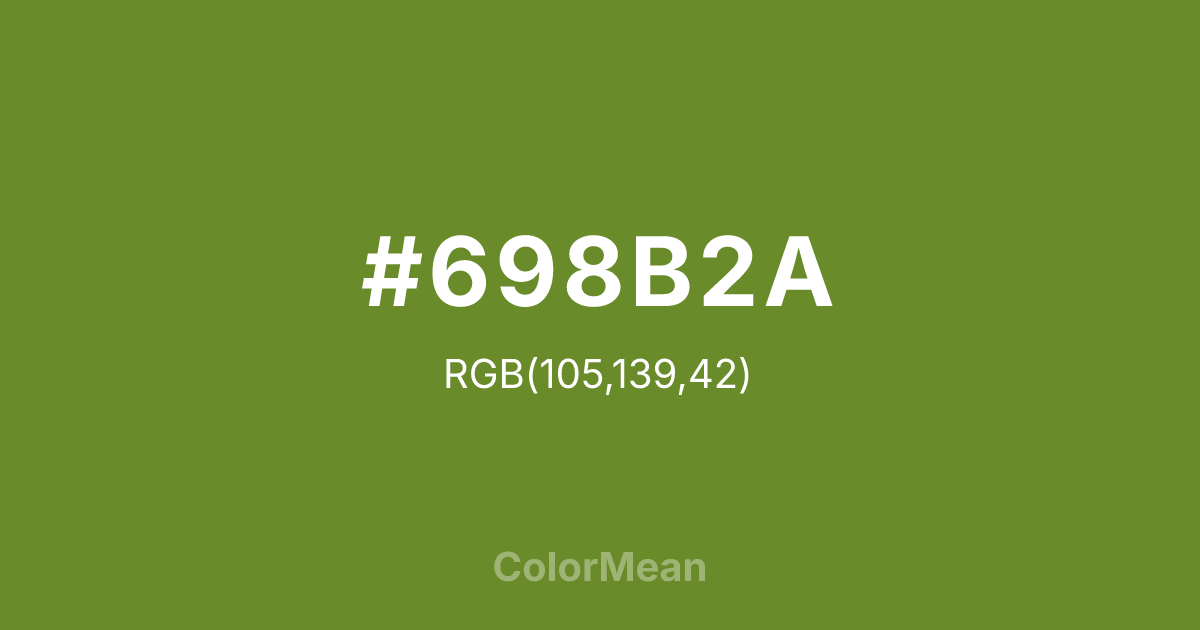 #698B2A color swatch