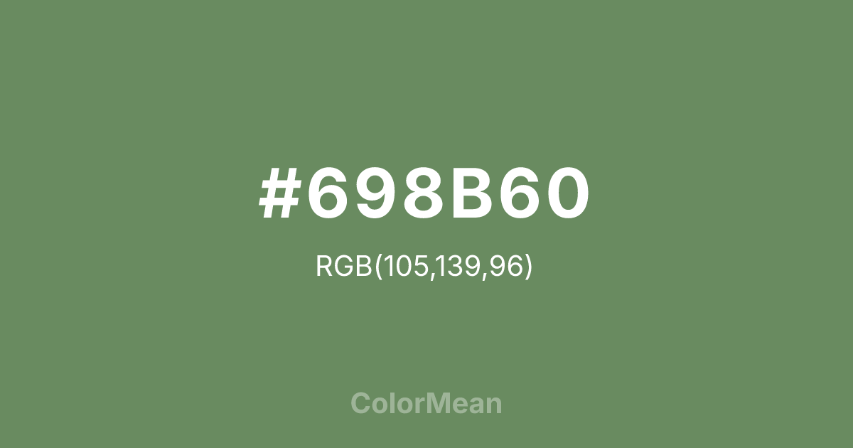 #698B60 color swatch