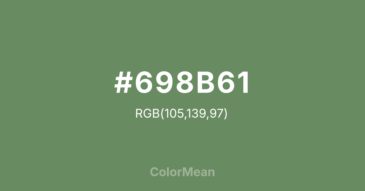 #698B61 color swatch