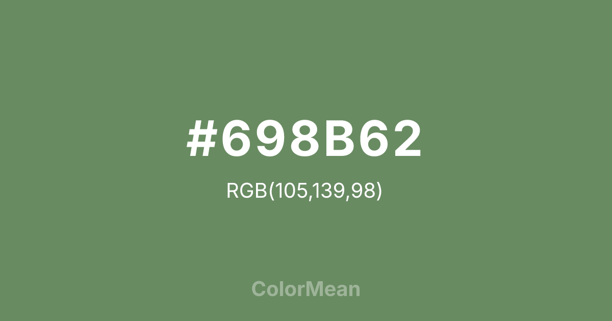 #698B62 color swatch
