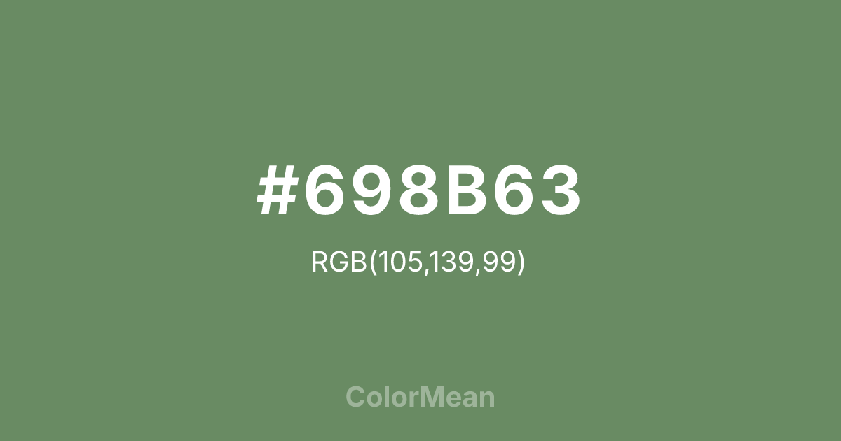 #698B63 color swatch