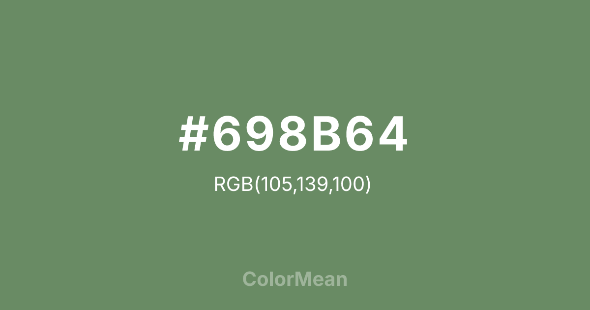 #698B64 color swatch