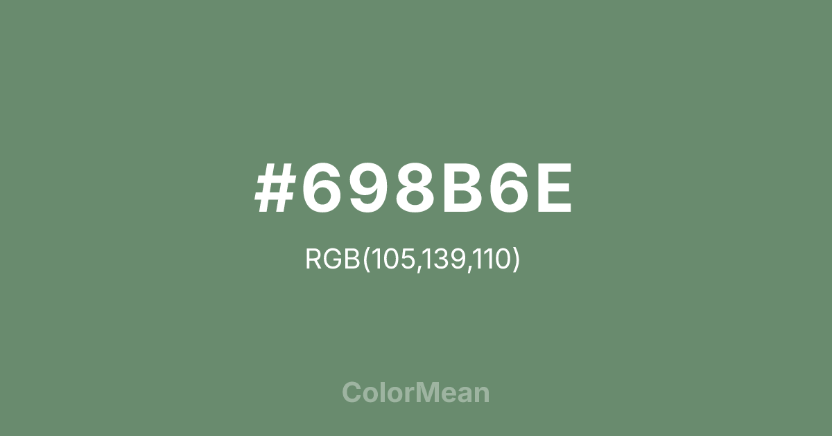 #698B6E color swatch