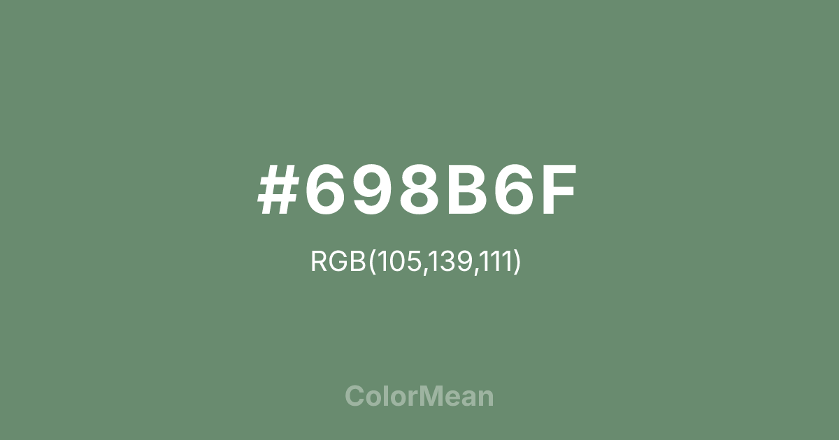#698B6F color swatch