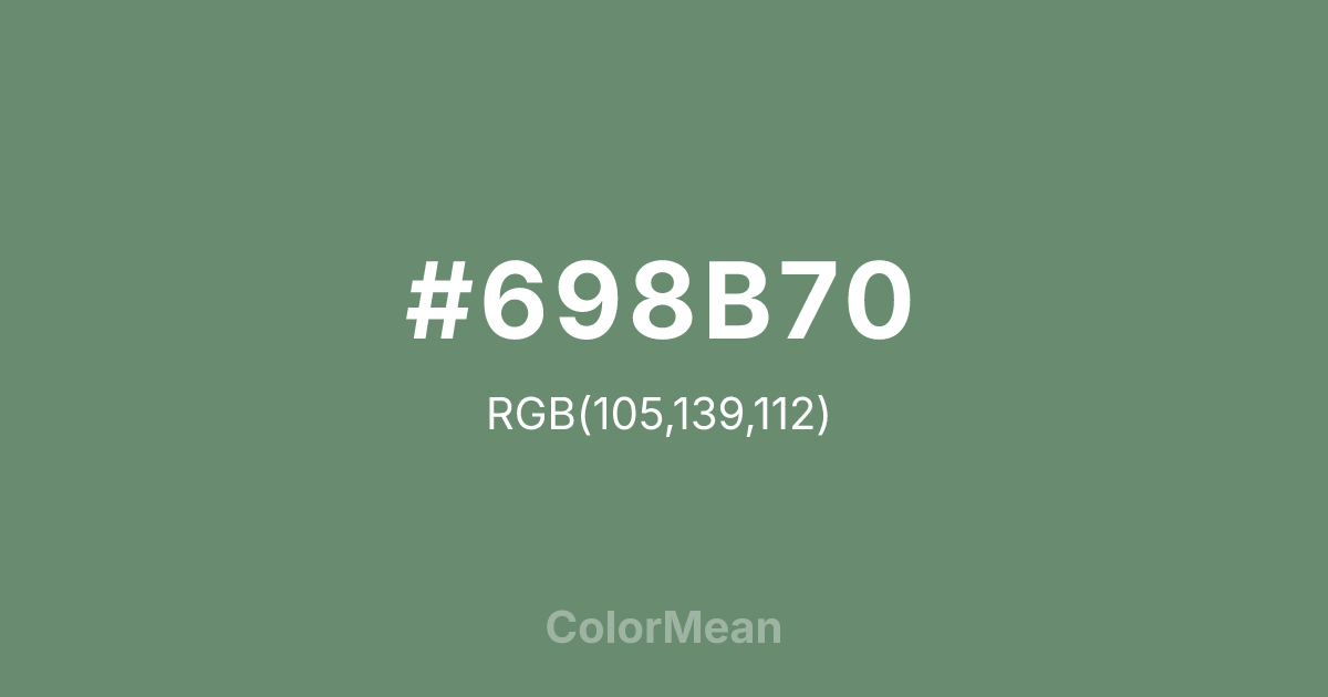 #698B70 color swatch