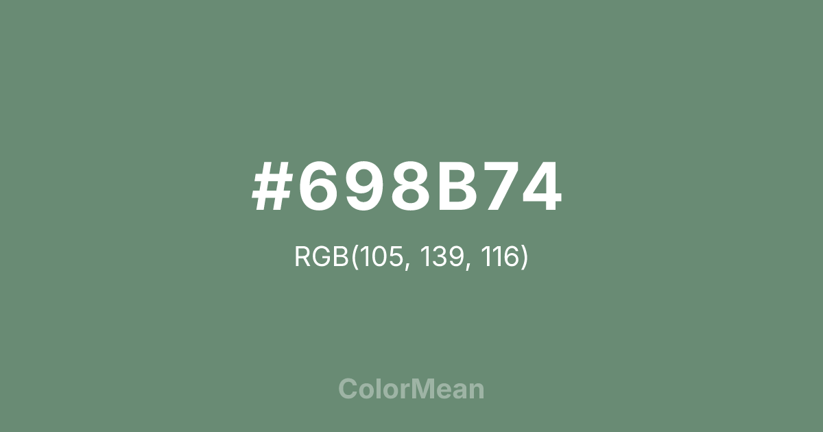#698B74 color swatch