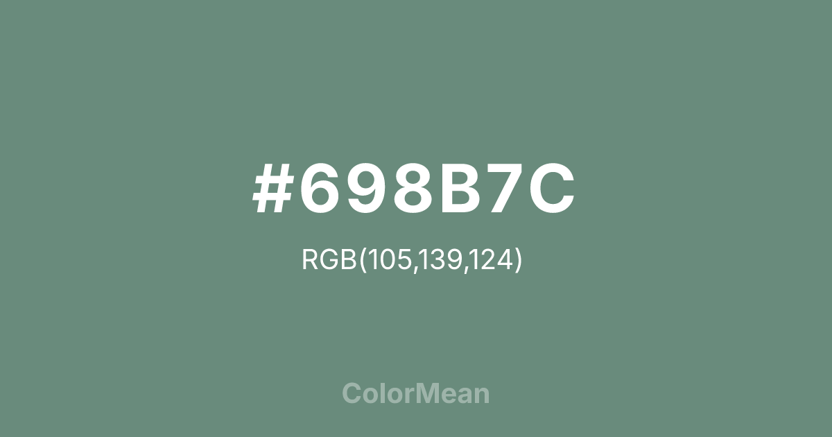 #698B7C color swatch