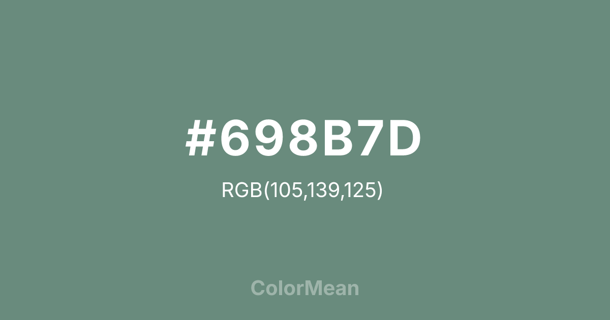 #698B7D color swatch