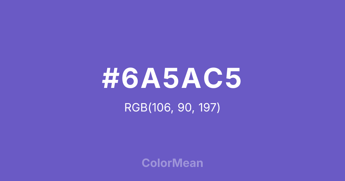 #6A5AC5 color swatch