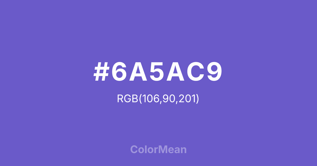 #6A5AC9 color swatch