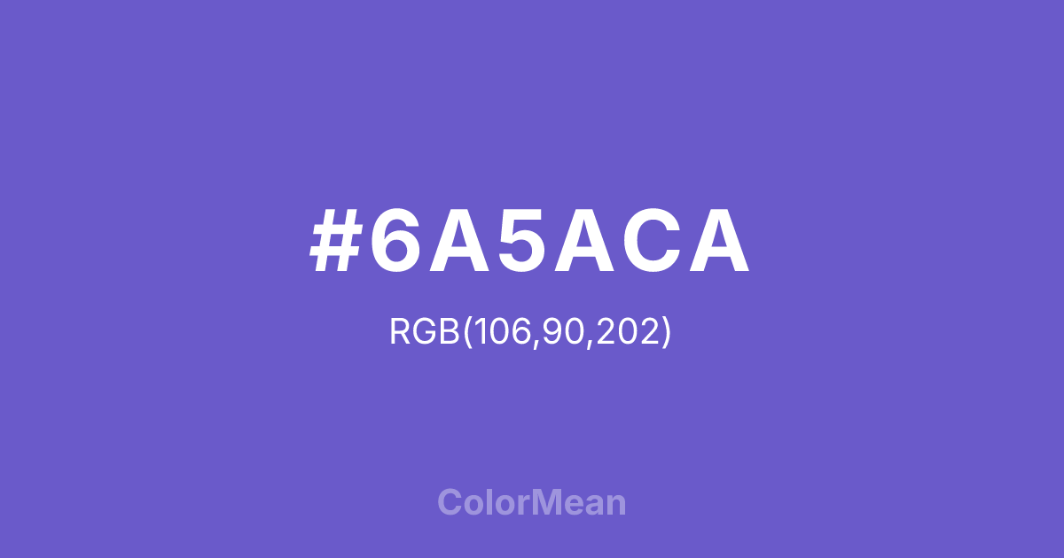 #6A5ACA color swatch