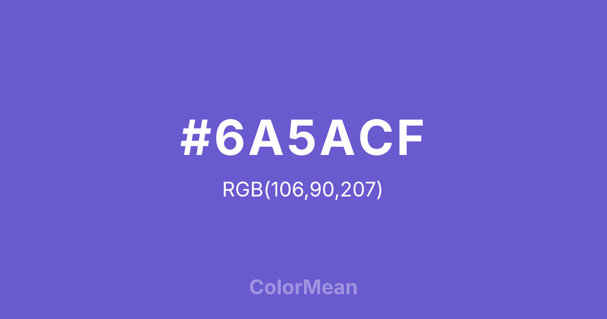 #6A5ACF color swatch